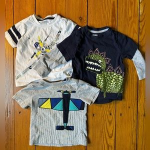 Lot of 3 boys 12-18 mo Gymboree shirts